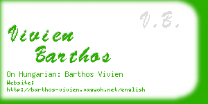 vivien barthos business card